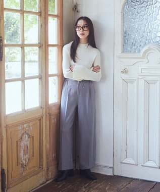 earth music&ecology ウールライクリラックスパンツ Gray