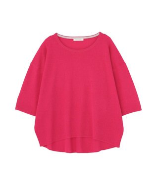 Green Parks 七分袖機能ニットプルオーバー Pink