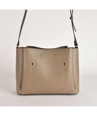 LA BAGAGERIE シンプルショルダーバッグ グレー