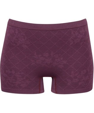 Wing あったかオーバーパンツ やわらかなフィット感 一枚ばき可能 1分丈 秋 冬 ER0691 ウイング／ワコール ワイン