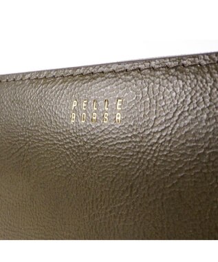 PELLE BORSA ハニカムラウンド長財布 Bark Goods バークグッズ 4832 カーキ