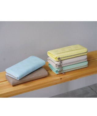 MIYABIYA La quoh with kirakaracho　角つなぎ ソフトレザー L字財布 菜の花(イエロー)