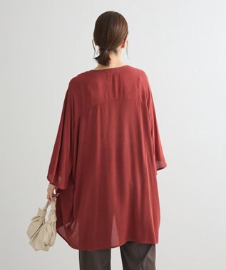 Green Parks クレープチュニック Brick Red