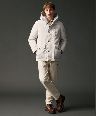 JOSEPH ABBOUD MOUNTAIN 【JAPANファブリック/ストレッチ】ストレッチライトモールスキンベイカー パンツ アイボリー系