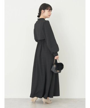 earth music&ecology ＳＥＴ２点ジャガードボレロ＋ワンピース Black