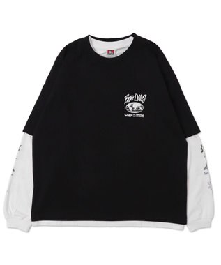 WEGO 【ユニセックス着用ITEM】別注BENDAVISアンサンブルグラフィックT ブラック