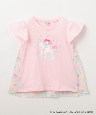 ANY KIDS 【サンリオキャラクターズ×any FAM】バックシャンTシャツ ピンク×マイメロディ