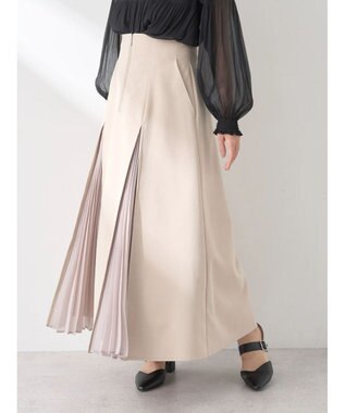 earth music&ecology マチプリーツスカート Beige