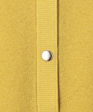 ANY シアーニットショートカーディガン イエロー