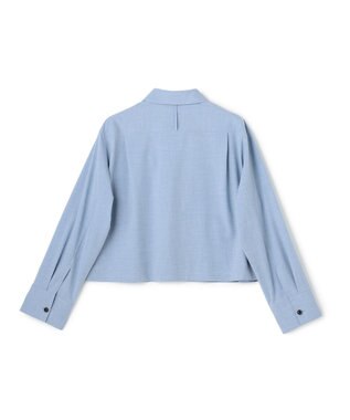 BEIGE， APOPHY / ステッチディテールショートシャツジャケット Sax