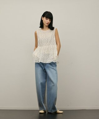 GRACE CONTINENTAL レイヤードレーストップ キナリ