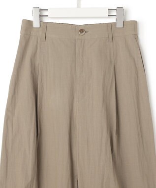 23区 【先行予約/SLOW/一部店舗限定】コットンナイロンタイプライター ワイドカーブ バギー パンツ カーキ