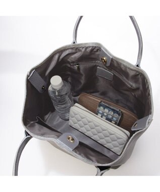 UNBILLION ペルケ perche / 牛革ドット刺繍トートバッグ GY