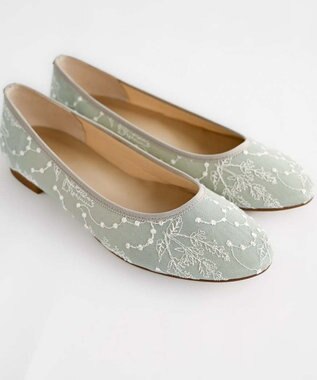 muuc イラカ柄刺繍のバレエシューズ