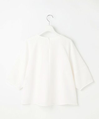 自由区 L 【人気素材・NEWデザイン】ラスティックメッシュラグランスリーブ ブラウス オフ