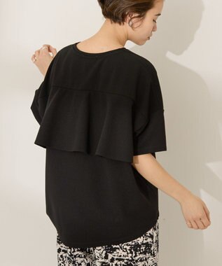 AMERICAN HOLIC バックフリル半袖プルオーバー Black