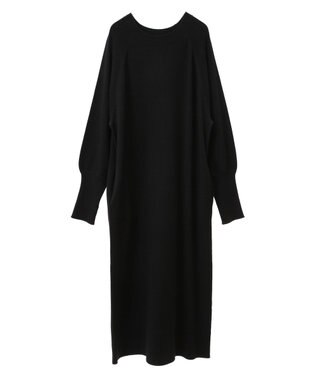 CRAFT STANDARD BOUTIQUE 洗える/とてもちニットワンピース Black