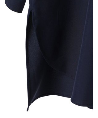 Green Parks イージーケア　比翼ボタンチュニック Dark Navy