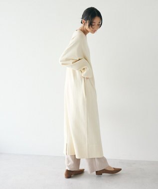 CRAFT STANDARD BOUTIQUE 洗える/とてもちニットワンピース Ivory