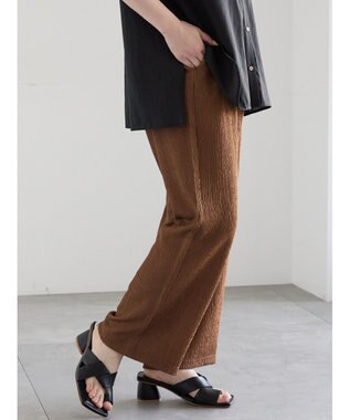 Te chichi カットクレープイージーパンツ《2026 SUMMER LOOK item》 ブラウン