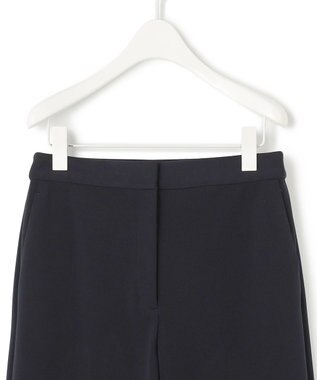 ICB L 【洗える】ミリオーネダンボールニット ワイドストレートパンツ ネイビー系