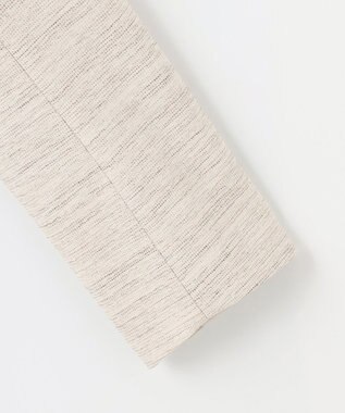 J.PRESS LADIES S ライトツイードストレッチ ノーカラー ジャケット ベージュ系1