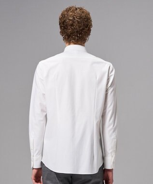 JOSEPH HOMME 新素材【ストレッチ】コンフォートクリアジャージー　長袖レギュラーカラーシャツ ホワイト系