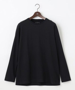 JOSEPH ABBOUD 【オーガニックコットン使用・好評につき長袖登場！】JOE COTTONサッカーTシャツ ブラック系