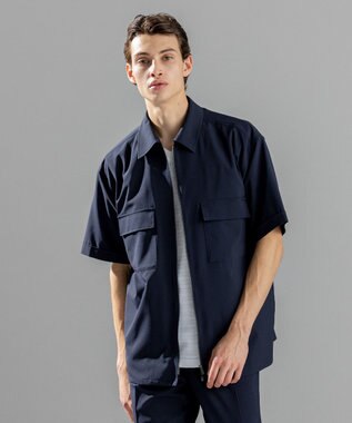 JOSEPH HOMME ハイツイストボイル CPOシャツ ネイビー系