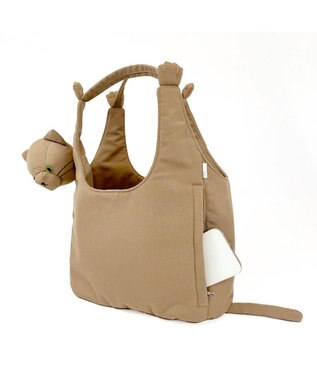 ROOTOTE 1034【ネコトート】EU.ラウンド.ブラブラネコ-A 02：キャメル