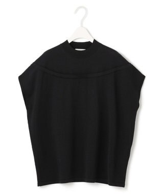 ICB 【接触冷感・UVケア・洗える】 VIS/NYハイゲージ モックネックプルオーバー ブラック系