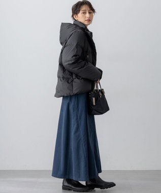 23区 【Oggi11月号掲載/洗える】コットン コーデュロイ スカート ダルブルー系