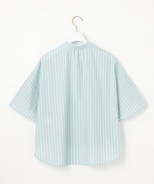 ANY SIS 【洗える】ペタルスリーブ シャツ ミントストライプ