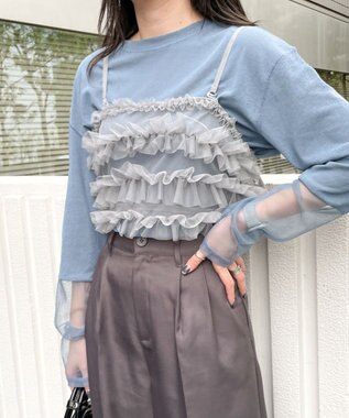 WEGO チュールビスチェ グレー