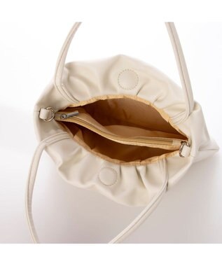 UNBILLION カシュカシュ cachecache / タック入り2wayショルダー ホワイト