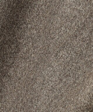 J.PRESS LADIES 【セットアップ対応】ウールストレッチツイード ストレート パンツ ダークブラウン系