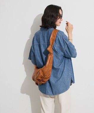 Green Parks 半袖シアーデニムシャツ Indigo