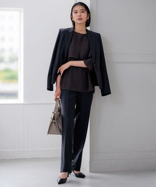 23区 S 【新色追加/セットアップ対応】ラフィーネウール 一つ釦 ジャケット ブラック系