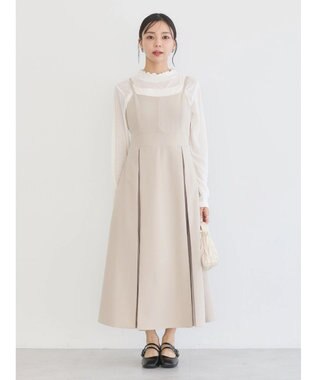 earth music&ecology プリーツジャンドレ Beige