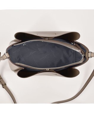 LA BAGAGERIE シンプルショルダーバッグ グレー