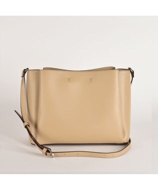 LA BAGAGERIE シンプルショルダーバッグ ライトベージュ