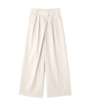 YECCA VECCA メタルホックワイドパンツ Light Beige