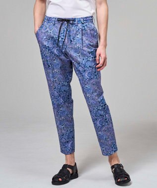  【新素材】ドットエアーリバーシブル ドロスト付タック入りテーパードパンツ / PEGG TUCK