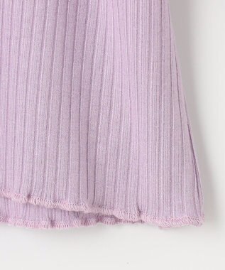 組曲 KIDS 【110-140cm】リブ・カットソーハオリ ラベンダー系