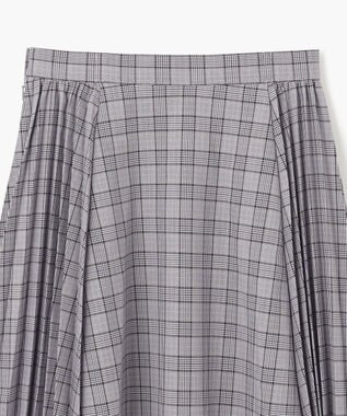 組曲 KIDS 【150-170㎝】サイドプリーツチェック スカート グレー系5
