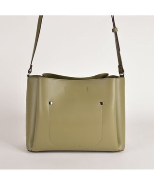 LA BAGAGERIE シンプルショルダーバッグ カーキ