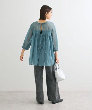 Green Parks ２ＷＡＹ　シアーギャザーチュニック Green