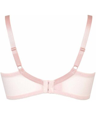 WACOAL 【リボンブラ 脇すっきり】 ブラジャー 脇高設計 着やせシルエット 谷間をメイクしてキープ Gカップまで対応 大きいサイズ レディース BRB433 /ワコール シェルピンク