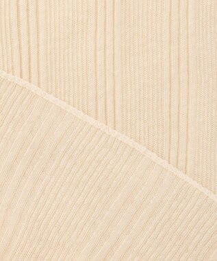 uncrave 【手洗い可】シアー ランダムリブ Uネック カットソー（uncrave STANDARD） エクリュ