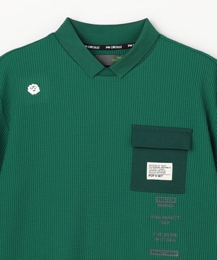 PW CIRCULUS 【MEN】ワッフルポロ 2026年モデル ゴルフ グリーン系